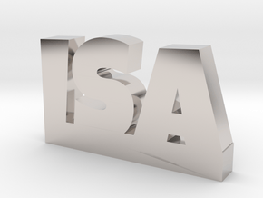 ISA Lucky in Rhodium Plated Brass