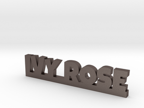 IVY ROSE Lucky in Polished Bronzed Silver Steel