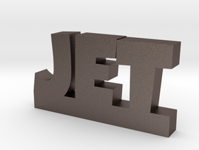 JET Lucky in Polished Bronzed Silver Steel