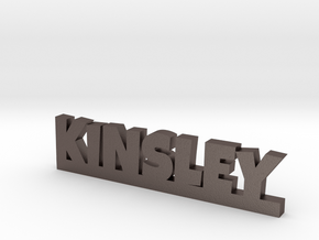 KINSLEY Lucky in Polished Bronzed Silver Steel