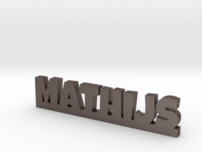 MATHIJS Lucky in Polished Bronzed Silver Steel