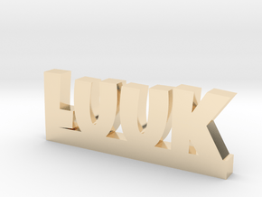 LUUK Lucky in 14k Gold Plated Brass