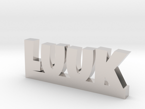 LUUK Lucky in Rhodium Plated Brass