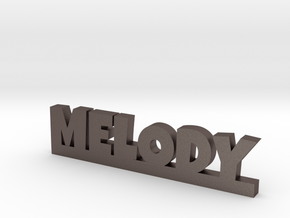 MELODY Lucky in Polished Bronzed Silver Steel
