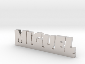 MIGUEL Lucky in Rhodium Plated Brass