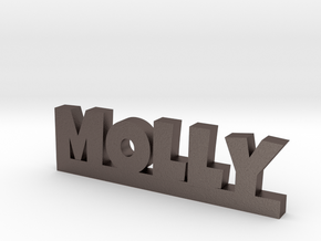 MOLLY Lucky in Polished Bronzed Silver Steel