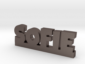SOFIE Lucky in Polished Bronzed Silver Steel