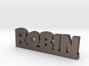 ROBIN Lucky in Polished Bronzed Silver Steel