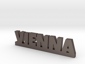 VIENNA Lucky in Polished Bronzed Silver Steel