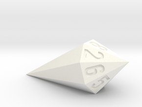 shard dice in White Processed Versatile Plastic: d8