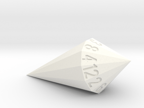 shard dice in White Processed Versatile Plastic: d12