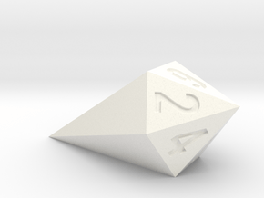 shard dice in White Processed Versatile Plastic: d6