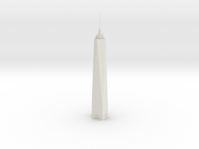 One World Trade Center (1:2000) in White Natural Versatile Plastic