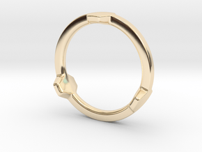 Hex 3 Ring - Full edition in 14k Gold Plated Brass: 4 / 46.5
