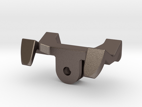 GoPro universal flashlight mount in Polished Bronzed Silver Steel