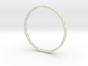 Stylish Bracelet in Metal, Sandstone and more.... in White Natural Versatile Plastic: Medium