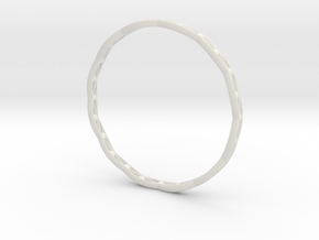 Stylish Bracelet in Metal, Sandstone and more.... in White Natural Versatile Plastic: Large