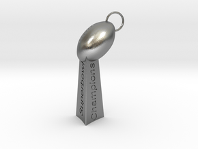 Lombardi Superbowl LII Trophy Keychain in Natural Silver