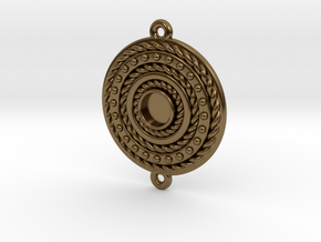 Pendant "Rotonde" in Polished Bronze