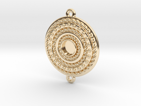 Pendant "Rotonde" in 14k Gold Plated Brass