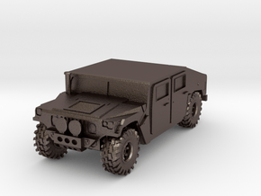 Hummer 1:12scale in Polished Bronzed Silver Steel