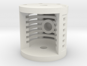 Floating Holocron Chamber in White Natural Versatile Plastic
