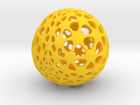 Amoeball in Yellow Processed Versatile Plastic