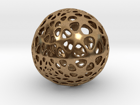 Amoeball in Natural Brass