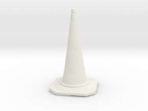 Printle Thing Work Street Cone 1/24 in White Natural Versatile Plastic