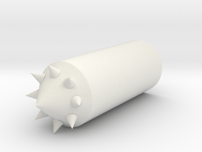 Spike Plug in White Natural Versatile Plastic