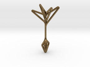 Little Tree N5 ,Fine Pendant. Pure Elegance in Natural Bronze