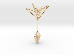 Little Tree N5 ,Fine Pendant. Pure Elegance in 14K Yellow Gold