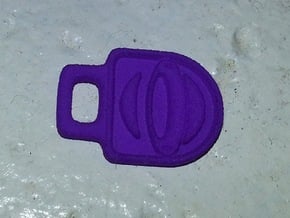 DBO Logo Zipper Tag - Small in Blue Processed Versatile Plastic