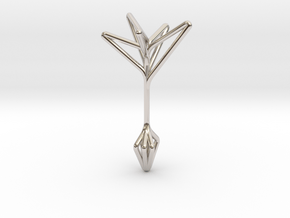 Little Tree N5 ,Fine Pendant. Pure Elegance in Rhodium Plated Brass
