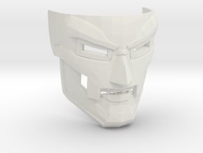 Dr Doom Mask in White Natural Versatile Plastic