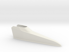 Shorty Dragster Body (Land Shark) in White Natural Versatile Plastic