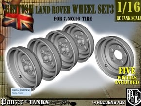 1-16 Land Rover 750x16 Wheels Set3 in Tan Fine Detail Plastic