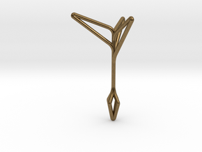 Little Tree N3 ,Fine Pendant. Pure Elegance. in Natural Bronze