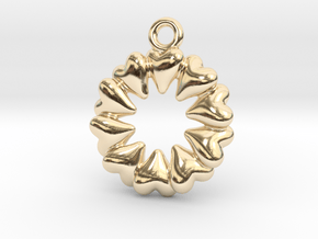Round Dance Of Hearts in 14K Yellow Gold