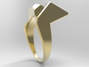 Knee Ring_G in 18k Gold Plated Brass: 10 / 61.5