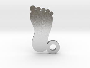 Foot in Natural Silver