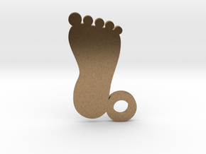 Foot in Natural Brass
