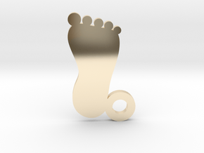 Foot in 14k Gold Plated Brass