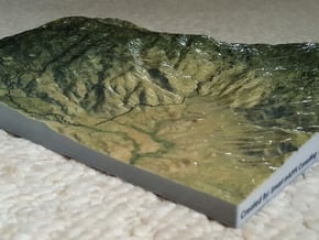 Saguaro East Map - 8.5"x11" in Glossy Full Color Sandstone
