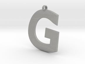 Distorted letter G in Aluminum