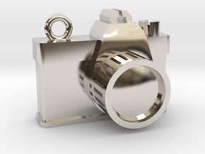 Camera in Rhodium Plated Brass