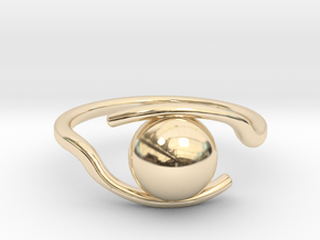 Ring "Eye" in 14k Gold Plated Brass: 6 / 51.5