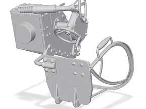 Ger 3,7 cm machine Cannon Flak seat assy 1/15 in Tan Fine Detail Plastic