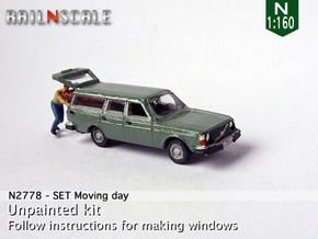 SET Moving day (N 1:160) in Tan Fine Detail Plastic