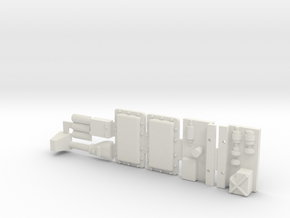 Panther G Blocks And Engine Bits for Y-Wing in White Natural Versatile Plastic
